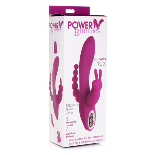 Quivers 10X Silikon G-Punkt Rabbit Vibrator