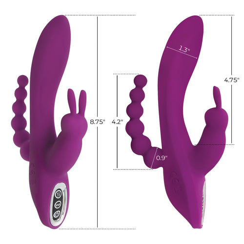 Quivers 10X Silikon G-Punkt Rabbit Vibrator