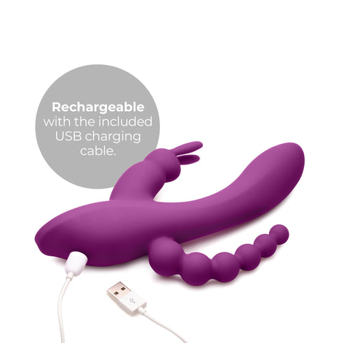 Quivers 10X Silikon G-Punkt Rabbit Vibrator