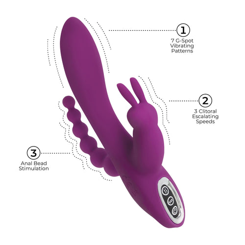 Quivers 10X Silikon G-Punkt Rabbit Vibrator